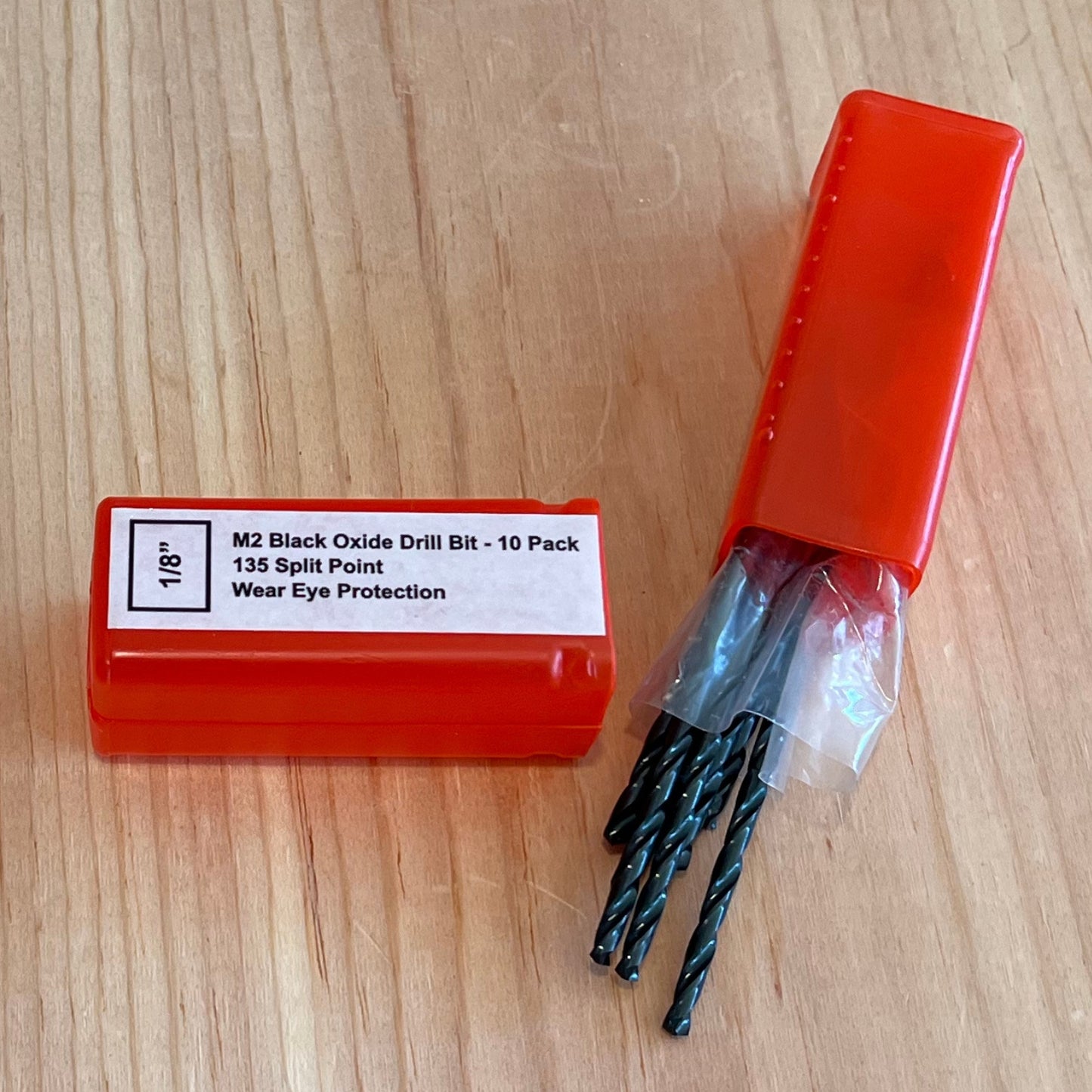 1/8" Black Oxide Drill Bit 10 Pack
