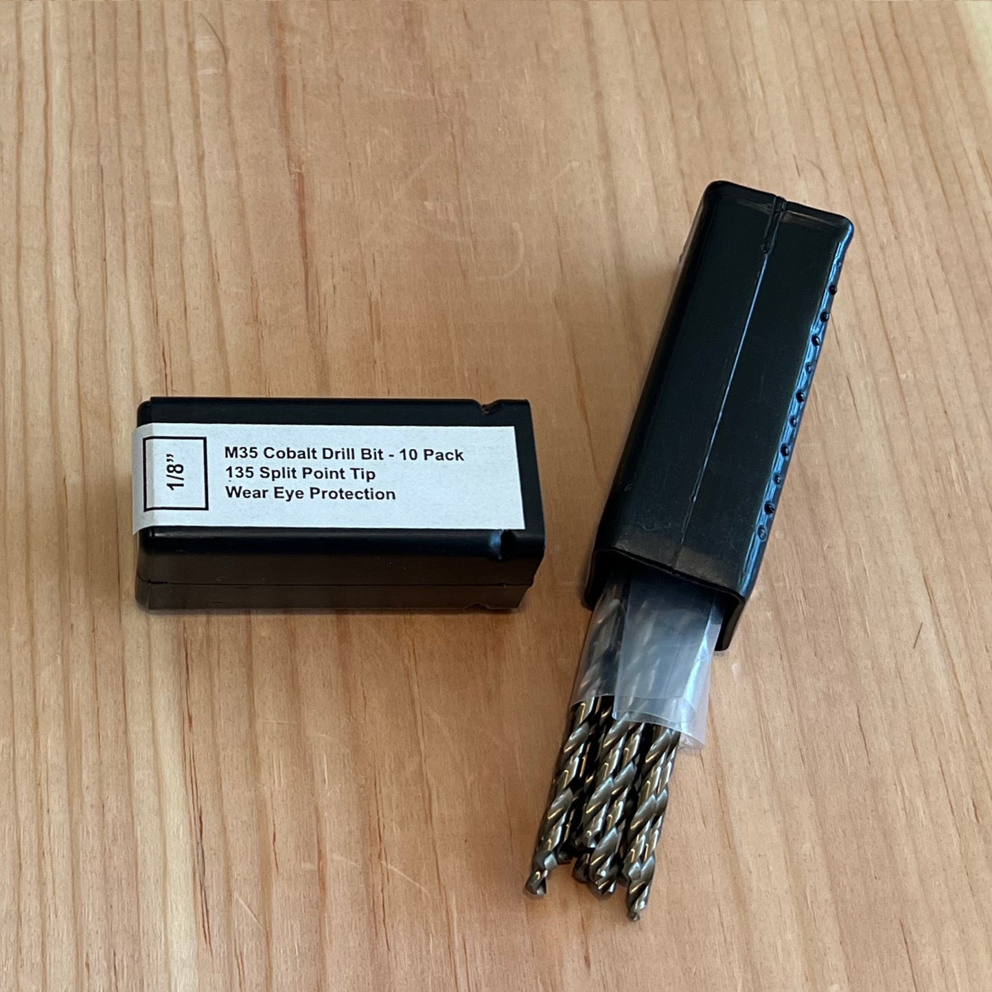 1/8" Cobalt Drill Bit 10 Pack