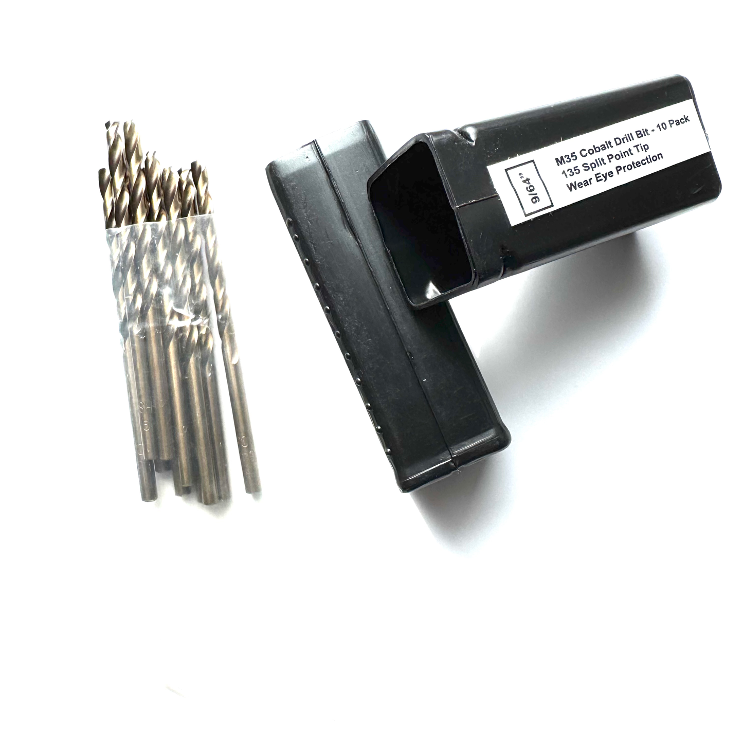 9/64" Cobalt Drill Bit 10 Pack