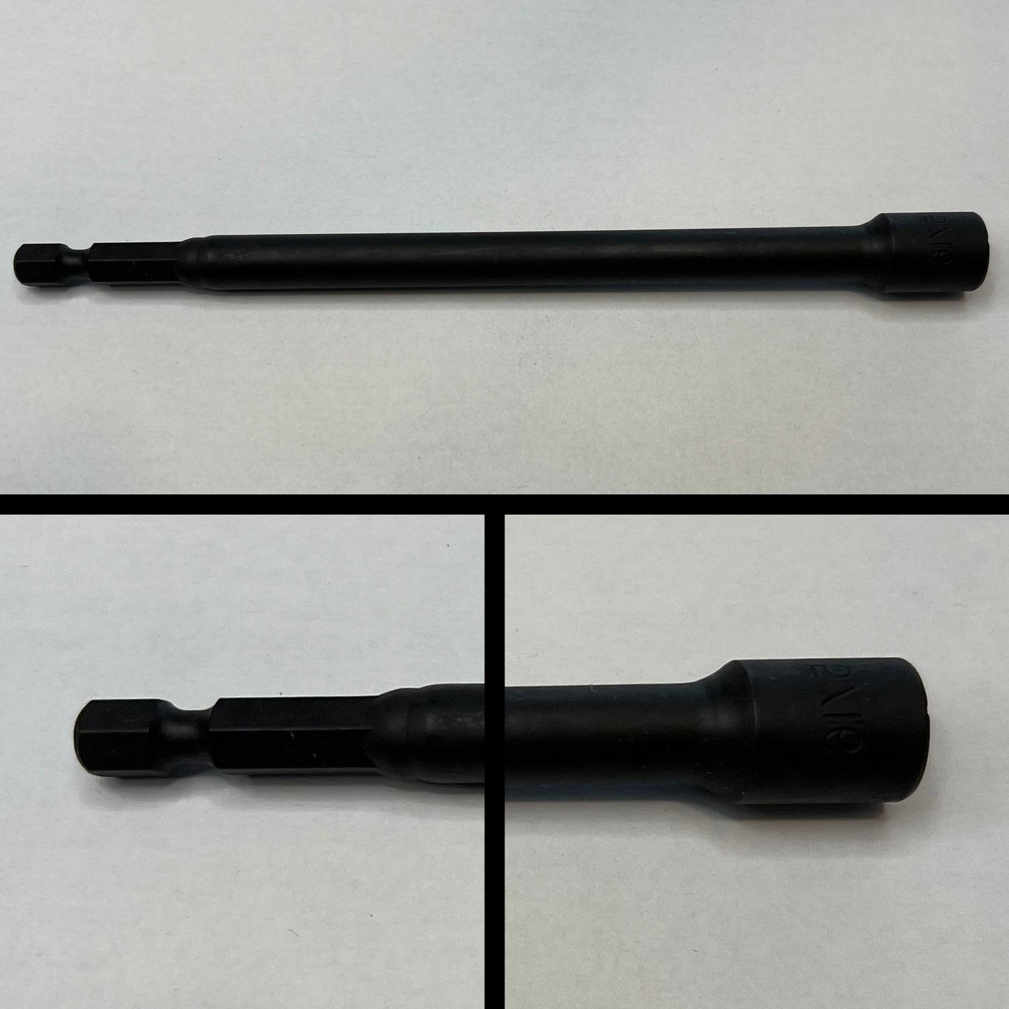 5/16" Black Oxide Magnetic Nut Setter 6-inch length