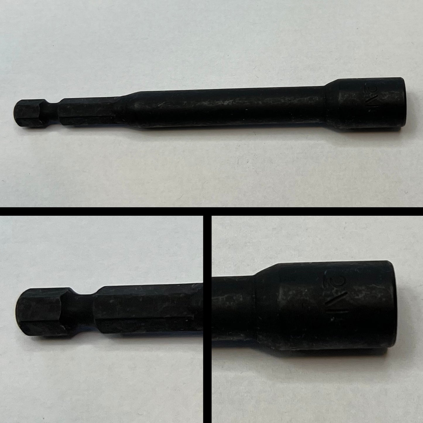 5/16" Black Oxide Magnetic Nut Setter 4-inch length