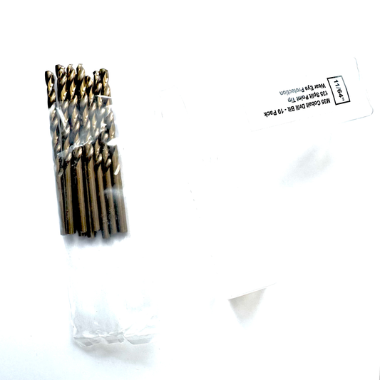 11/64" Cobalt Drill Bit 10 Pack