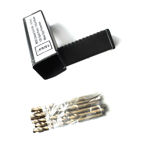 15/64" Cobalt Drill Bit 10 Pack