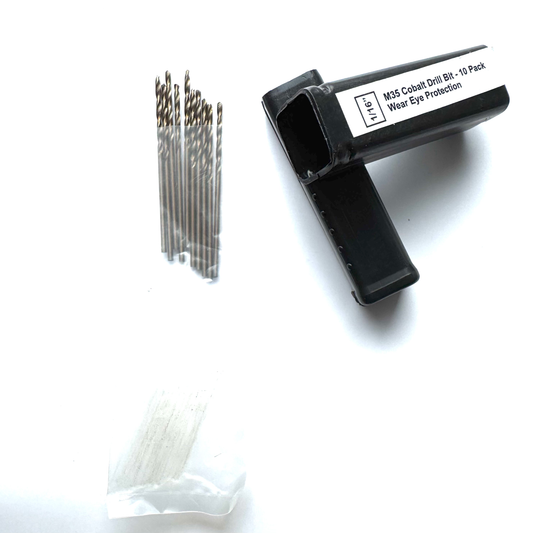 1/16" Cobalt Drill Bit 10 Pack