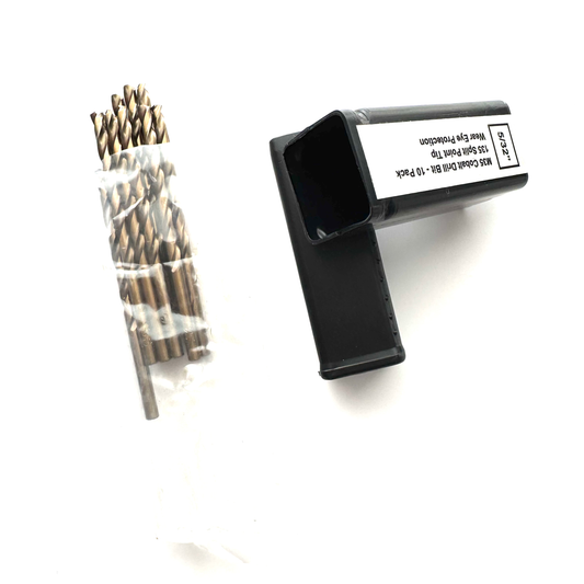 5/32" Cobalt Drill Bit 10 Pack