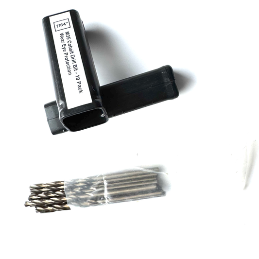 7/64" Cobalt Drill Bit 10 Pack