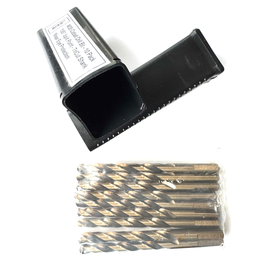 9/32" Cobalt Drill Bit 10 Pack