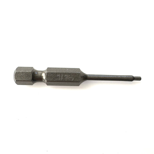 1/16" Hex Power Bit 2-inch length