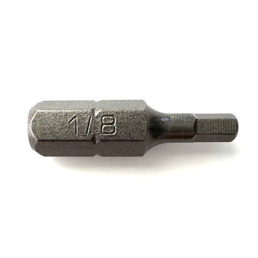 1/8" Hex Insert Bit 1-inch length