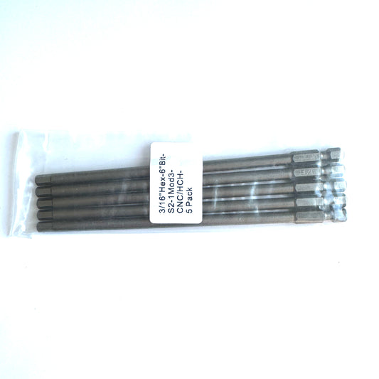 3/16" Hex Drive Bit 6-inch length