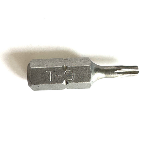 T9 Torx Insert Bit 1-inch length
